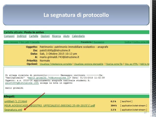 SEGNATURA XML SCARICA